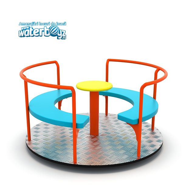 Carusel cu canapele pentru copii Model 2, 3-10 ani, metal si plastic LLPDE