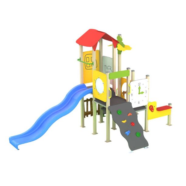 Complex de joaca de exterior Happy Forest 2, 2-6 ani, 381x246x240 cm