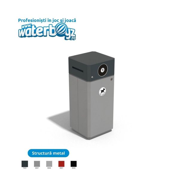 Metal Urban Waste Bin 3
