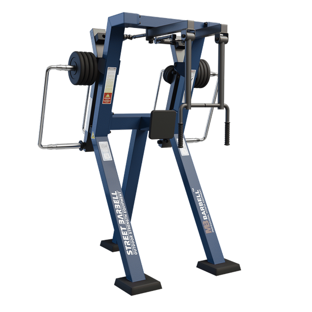 Aparat de fitness pentru piept Reverse Standard pentru exterior, 155x181x211 cm, otel inoxidabil