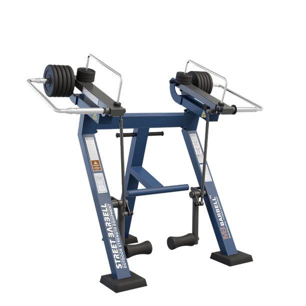 Aparat de fitness pentru flexii si extensii picioare pentru exterior, 132x207x185 cm, otel inoxidabil