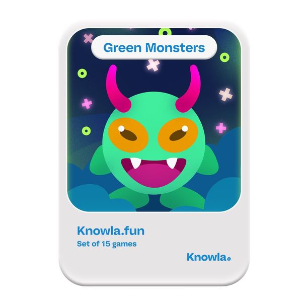 Green Monsters – Pachet de jocuri interactive pentru dispozitivele Knowla