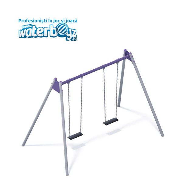 Leagan pentru copii Metal 3, 3-12 ani, 204x330x239 cm