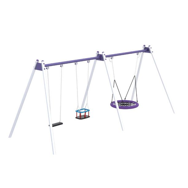 Ansamblu de leagane pentru copii Trio, 2-12 ani,  583x213x243 cm
