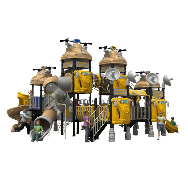 Complex de joaca pentru copii de metal Auto World 3, exterior, 3-15 ani, 1240x560x520 cm