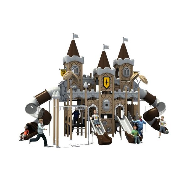 Complex de joaca pentru copii de metal Caesar Castle 7, exterior, 3-15 ani, 1000x580x650 cm