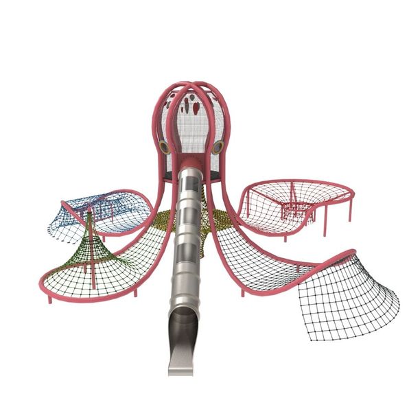 Complex de joaca pentru copii de metal Octopus, exterior, 3-14 ani, 1610x1440x675 cm