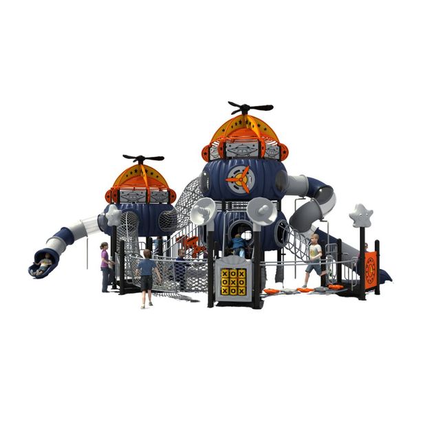 Complex de joaca pentru copii de metal Space Base 2, exterior, 3-15 ani, 1170x740x520 cm