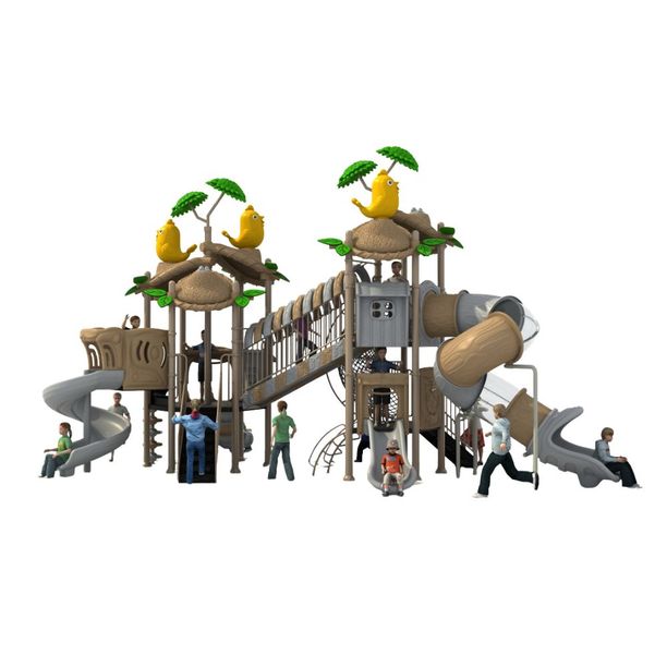 Complex de joaca pentru copii de metal Tree House 3, exterior, 3-15 ani, 990x570x550 cm