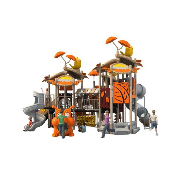 Complex de joaca pentru copii de metal Tree House 9, exterior, 3-15 ani, 830x730x550 cm