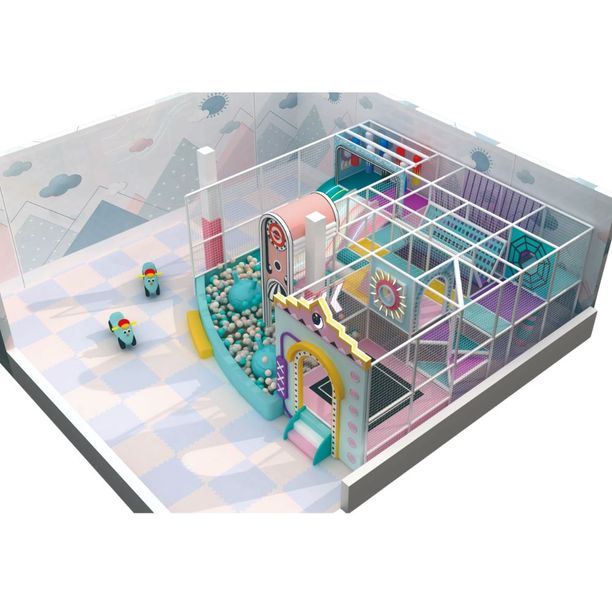 Loc de joaca modular de interior pentru copii Tiny Explorers, 3-12 ani