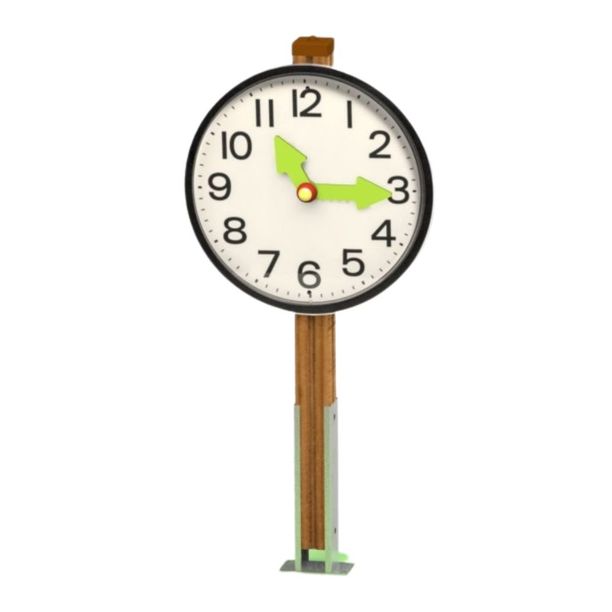 Panou interactiv educativ de exterior pentru copii model Ceas, 2-6 ani, 49x13x105 cm