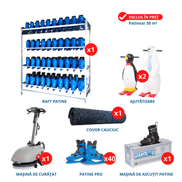Rent Ecological Synthetic Ice Rink