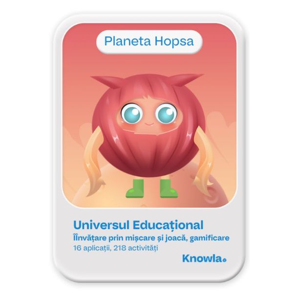 Planeta Hopsa - Pachet educational Knowla cu activitati mixte si puzzle-uri logice