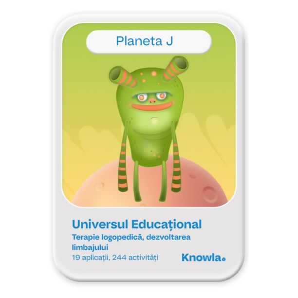 Planeta J - Pachet educational Knowla pentru logopedie si dezvoltarea vorbirii