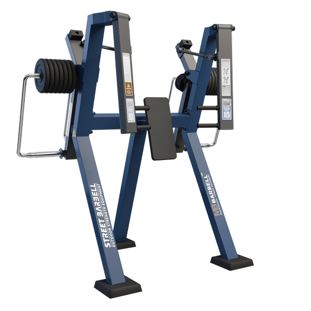 Outdoor converging chest press