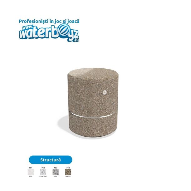 Scaun exterior din beton model 3