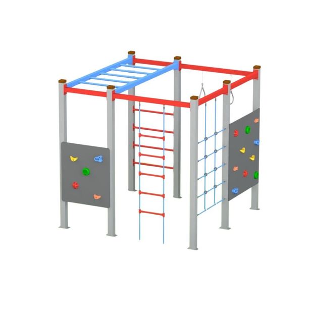 Sistem de catarare pentru copii de exterior Sport, 3-12 ani, 208x208x210 cm, metal