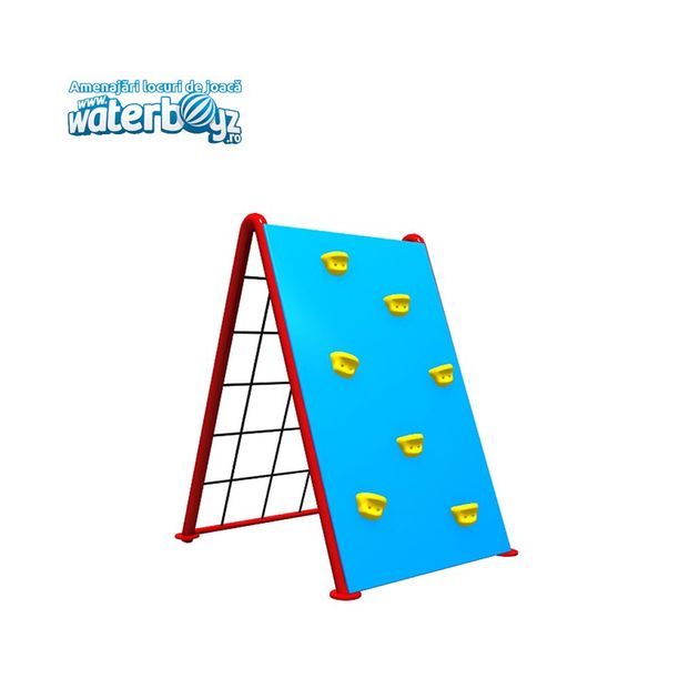 Sistem de catarare dublu pentru copii de exterior Model 2, 3-12 ani, 120x100x145 cm, metal si plastic LLDPE