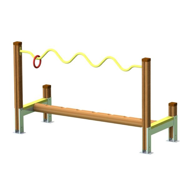 Sistem de echilibru pentru copii Wave Balance, exterior, 3–12 ani, 201×75×122 cm