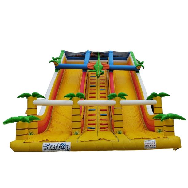 Inflatable Dino Slide with two slopes and a ladder 10*8*10