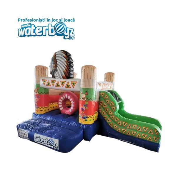 Tobogan gonflabil profesional Indian Journey cu o panta