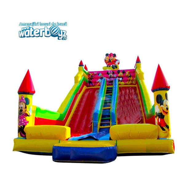 Inflatable slide Mickey & Minnie 8*6*6.5 m