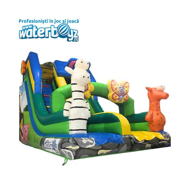 Zoo 3 Inflatable Slide with 1 slope 6*4*5