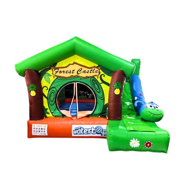 Tobogan gonflabil profesional Caterpillar Castle, 3-10 ani, 400x360x280 cm