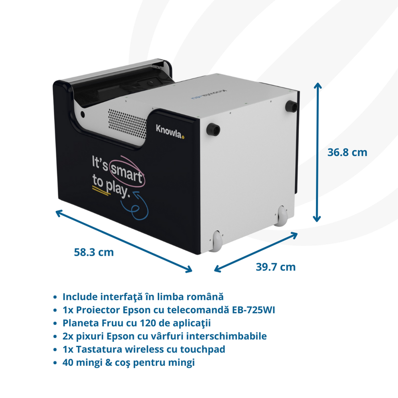 Knowla Box - Suport educational interactiv pentru perete si podea, +2 ani