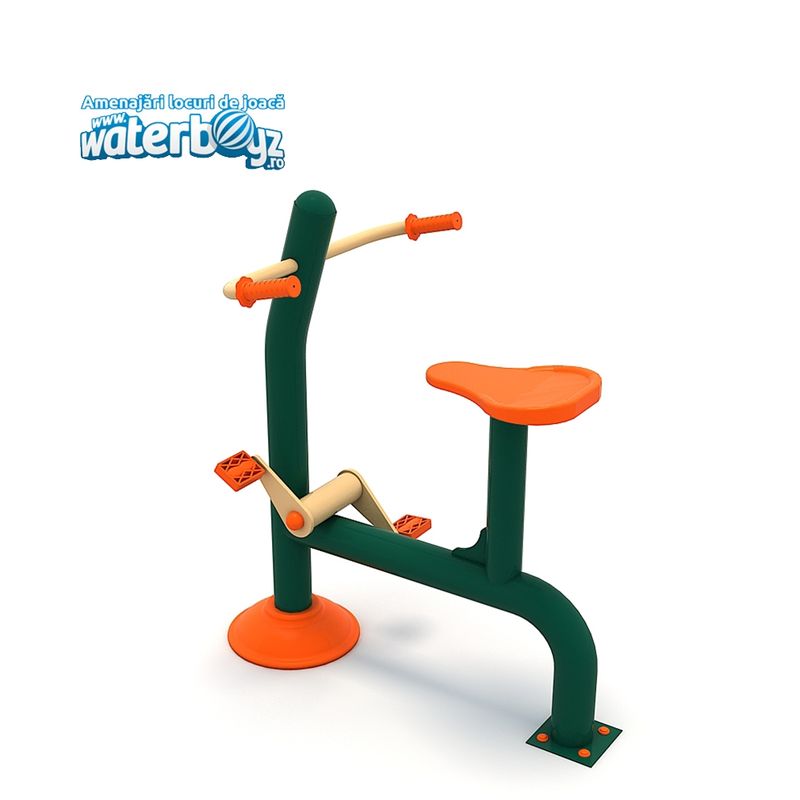 Aparat de fitness bicicleta Model 4 pentru exterior, +12 ani, 125x80x120 cm