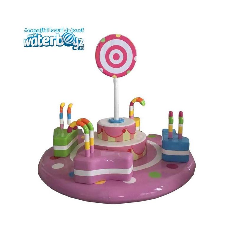 Carusel interactiv pentru copii Lollipop, 120x100x160 cm, 3-12 ani