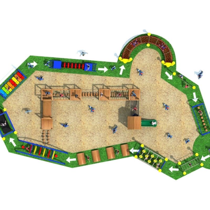 Spatiu de joaca tip Competitie cu obstacole Climb Around pentru copii, 3-12 ani