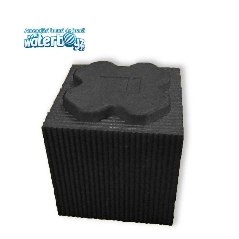 Cuburi mici de constructie pentru copii de 1-12 ani, 15x15x15 cm, EPP, negru