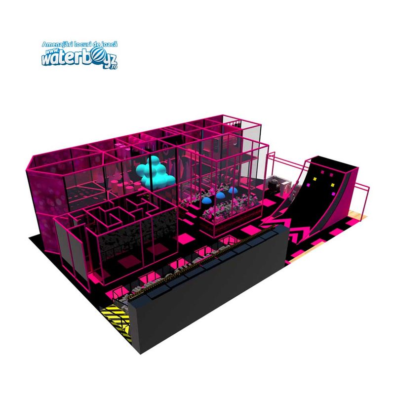 Ninka Assault de interior pentru copii Dark Ninja Assault, 3-12 ani