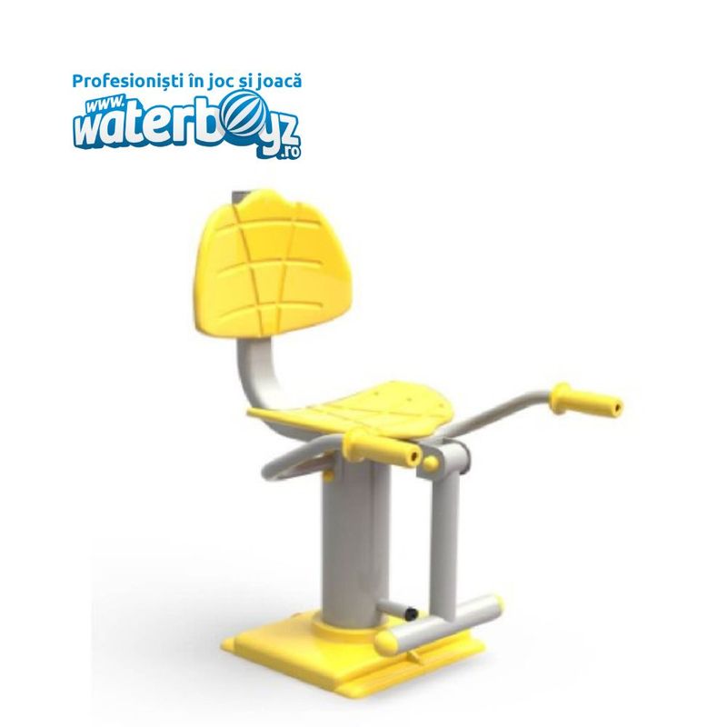 Aparat de fitness pentru abdomen si picioare Model 1 pentru exterior, 70x70x110 cm, metal si plastic LLDPE