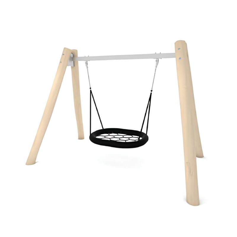 Leagan cuib pentru copii din lemn Robinia Parc 8, 3-12 ani, 327x205x238 cm