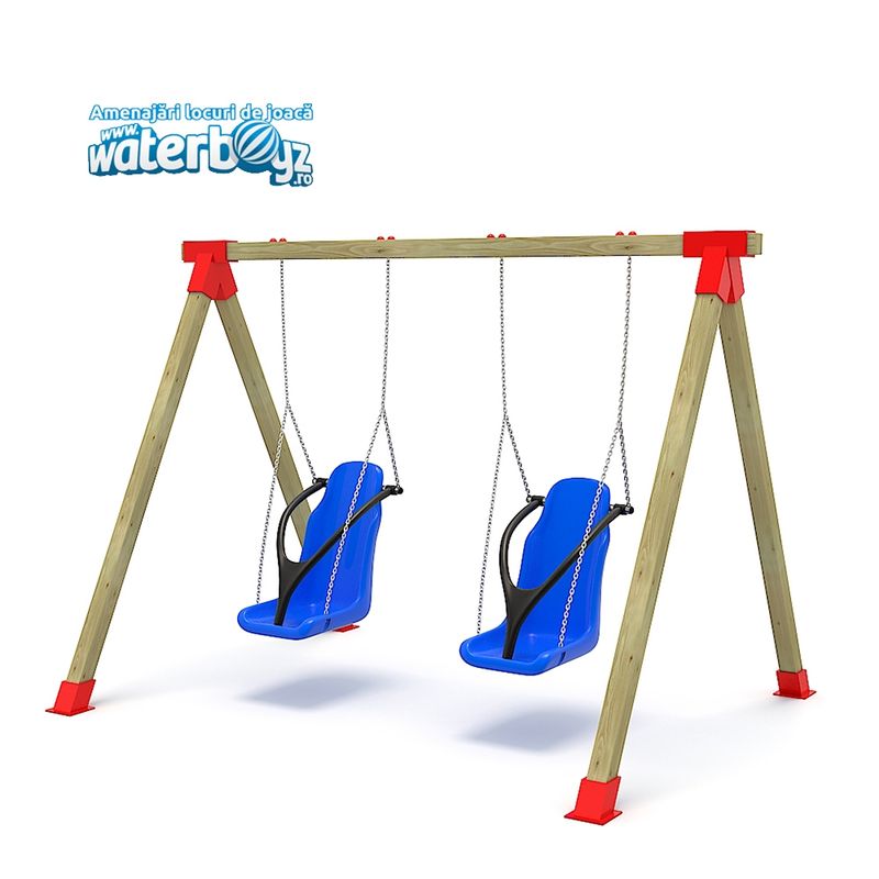 Leagan pentru copii cu dizabilitati Model 3, exterior, 3-12 ani, 325x240x230 cm
