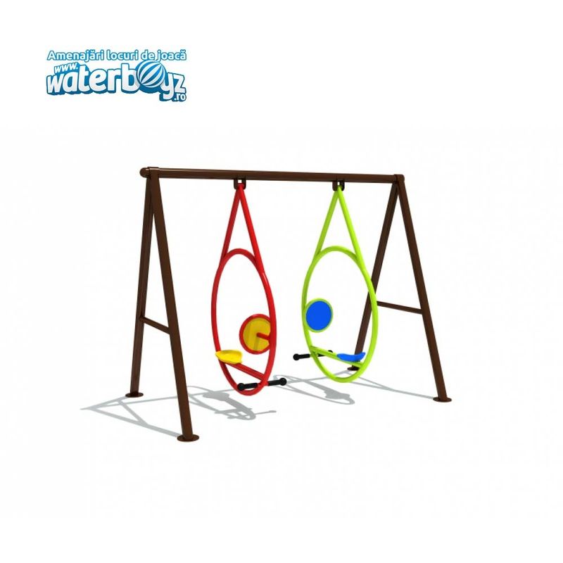 2-Seats Swing with rings