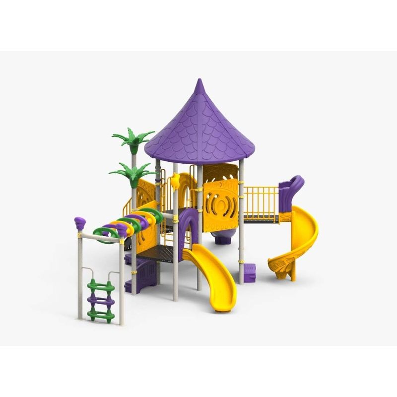 Complex de joaca pentru copii de metal ST-111, exterior, 3-12 ani, 800x600x300 cm