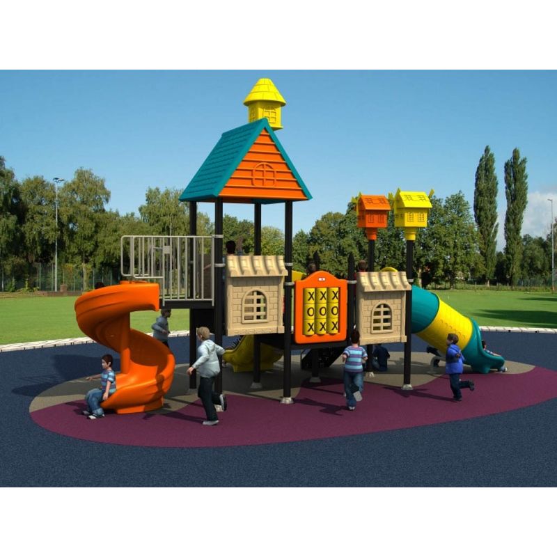 Complex de joaca pentru copii de metal Vila 5, exterior, 3-12 ani, 780x320x500 cm