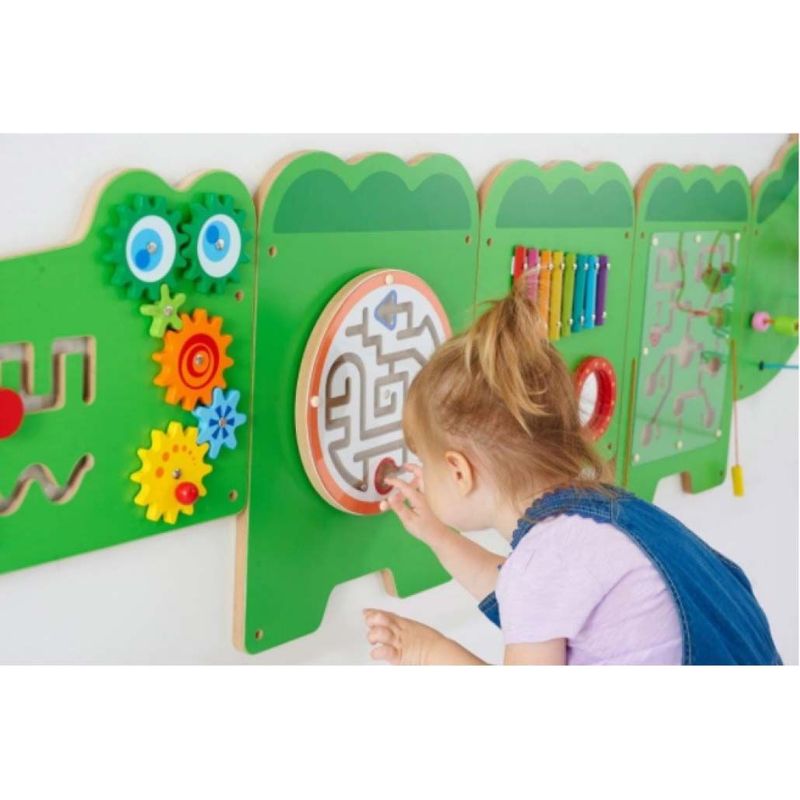 Panou interactiv de perete pentru copii Model 3, 120x60x120 cm, 0-3 ani