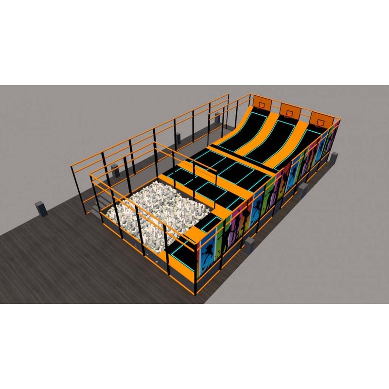 Amenajare la cheie parc de trambuline Model 5, 3-12 ani