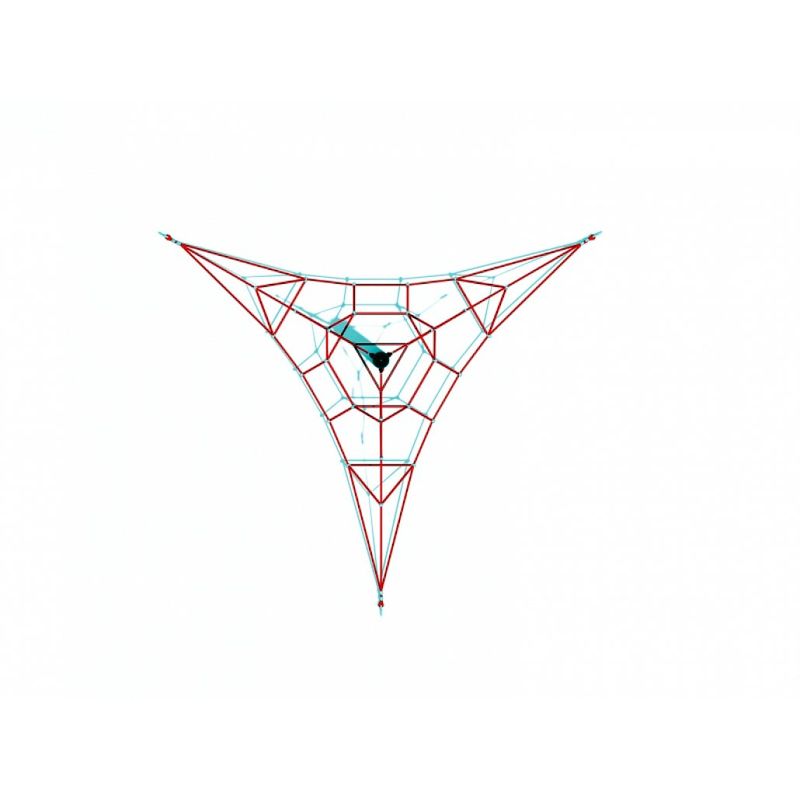 Sistem de catarare pentru copii de exterior Piramida Model 1, 3-12 ani, 350*310*270CM, metal