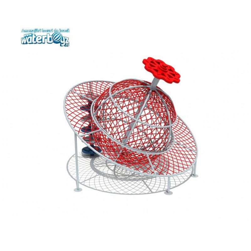 Sistem de catarare rotativ pentru copii de exterior Model 2, 3-12 ani, 310x280x320 cm, metal