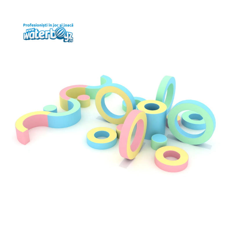 Cercuri Soft Play, pastel
