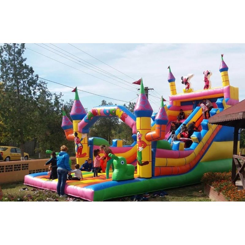 Tobogan gonflabil profesional Castelul Disney’ 12x6x10 cu garantie 12 luni