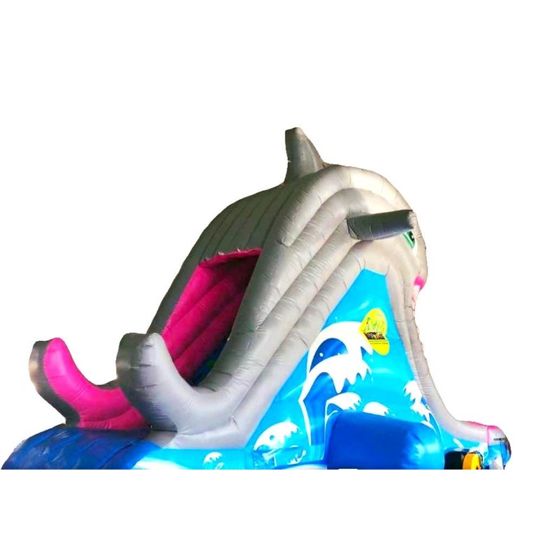 Tobogan gonflabil profesional cu apa Shark, +3 ani, 679x420x260 cm