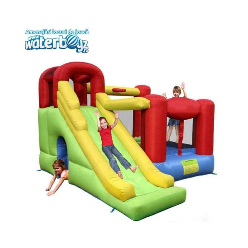 Tobogan gonflabil profesional multifunctional model 10, +3 ani, 400x300x250 cm