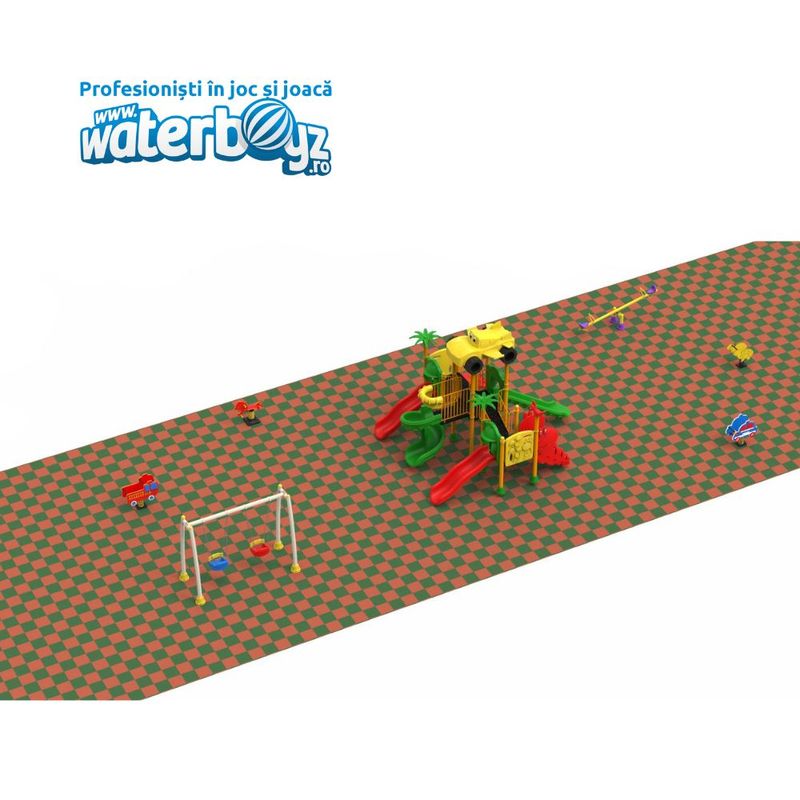 Complete Outdoor Playground Arrangement Cars